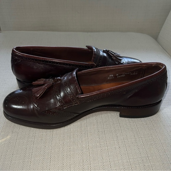 Allen Edmonds Brown “Bridgeton” Slip On Kiltie Tassel Loafer Size 9.5D - Picture 7 of 12